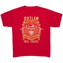 Outlaw Window Cleaner "Have Squeegee, Will Travel" Youth T-shirt