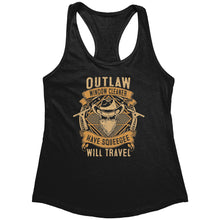 Outlaw Window Cleaner "Have Squeegee, Will Travel" Ladies Racerback Tank