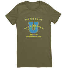 Outlaw Window Cleaner "Huckleberry University" Ladies T-shirt