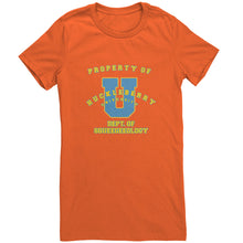 Outlaw Window Cleaner "Huckleberry University" Ladies T-shirt